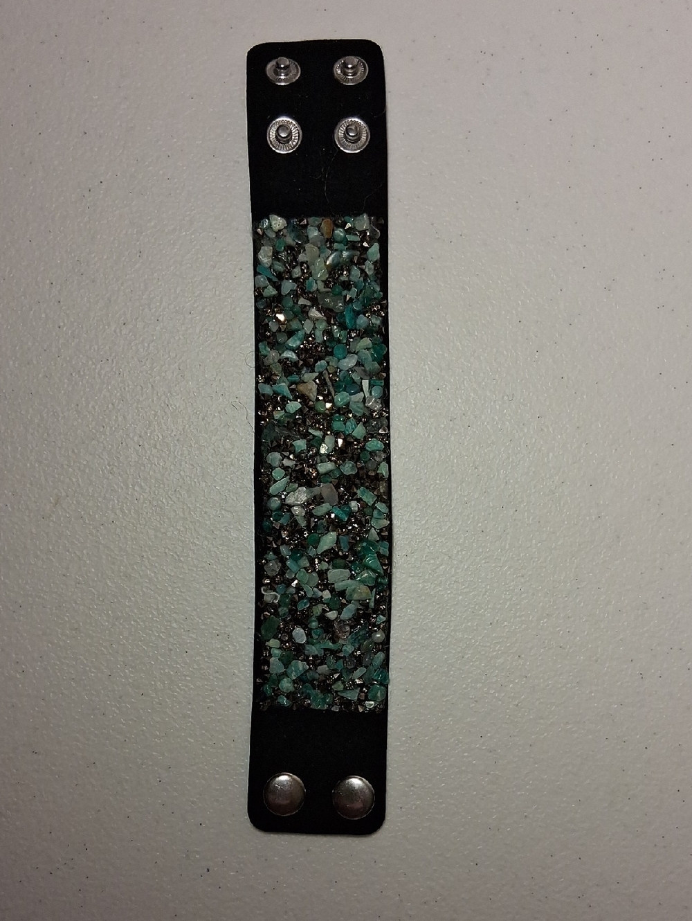 Suede & Stone Braclet